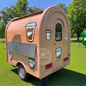 Piccoli carrelli di caffè personalizzati per la vendita di chioschi per rimorchi da cucina per cibo per strada camion mobili per cibo - Product Image 1