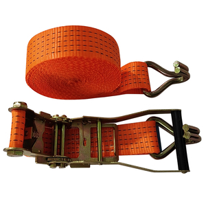 Sangle à cliquet robuste, capacité 5 tonnes, en polyester, pour la fixation de cargaisons de camions, prête à la revente - Product Image 2