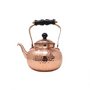 Bouilloire à eau de forme et de taille personnalisées, design avantageux, en cuivre martelé, pour thé et café, à bas prix - Product Image 1