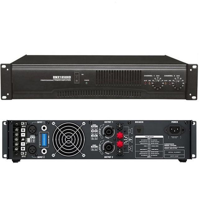 Professional 2U/3U High-power Dual Channel Amplifier, Used for Stage, Home Karaoke, Bar, RMX Series Professional Post Amplifier