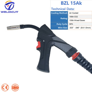 Antorcha de Soldadura MIG Binzel 15AK MAX con Empuñadura Tipo Pistola y Conector Europeo 3M/4M/5M - Product Image 4