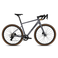 Fourche de vélo de route en carbone 9 vitesses avec freins à disque doubles, cadre en alliage d'aluminium, fourche rigide ultra-légère pour hommes et femmes, route/tout-terrain
