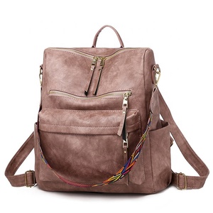 Offre Spéciale sac à dos de mode pour dames en cuir imperméable à l'eau vintage sac à dos pour les filles adolescentes sac à bandoulière sac à bandoulière - Product Image 5