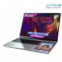 Nouvel ordinateur portable professionnel avec double écran tactile de 15,6 pouces + 7 pouces, processeur Intel N100 Quad Core, 32 Go de RAM DDR4, Windows 11 Pro, clavier anglais
