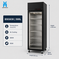 Réfrigérateur de maturation de bœuf BSG630 500L, vitrine de présentation à porte unique pour boucherie et cuisine de restaurant