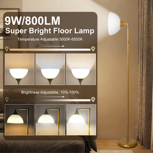 360 Adjustable Modern LED Office Floor <b>Lamp</b> <b>Remote</b> <b>Controlled</b> Dimmable Light Sturdy Lampshade Bulb Replaceable Firm Base - Product Image 3