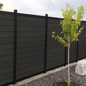 Clôture de <span class=keywords><strong>palissade</strong></span> en <span class=keywords><strong>bois</strong></span> composite WPC avec jardin et terrasse utilisée à bas prix Clôture sport 2M Cadre métallique à modélisation 3D - Product Image 6