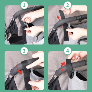 Organizer universale per passeggino borsa per pannolini borsa per passeggino Organizer e portabottiglie e tracolla impermeabili - Product Image 5