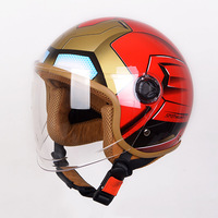 Casque Moto Enfant Électrique Prix Bas Visière HD Jet Rétro – Casque de Conduite Enfant