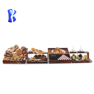 Livraison rapide Noir Acrylique <span class=keywords><strong>Buffet</strong></span> Présentoir Foshan Dessert Table Ensemble Gâteau Snack <span class=keywords><strong>Blanc</strong></span> Nourriture Acrylique Riser - Product Image 5