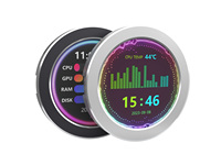 Monitor USB AIO layar LCD CPU, layar pendingin/layar tampilan untuk PC / Desktop RGB layar sekitar, dengan spektrum musik