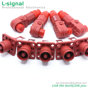 Connecteur HV de stockage d'énergie de charge de batterie Prise coudée Femelle Noir Rouge <span class=keywords><strong>Orange</strong></span> 1 Pin 12MM 350A Plastique IP67 Surlok <span class=keywords><strong>Plug</strong></span> - Product Image 5