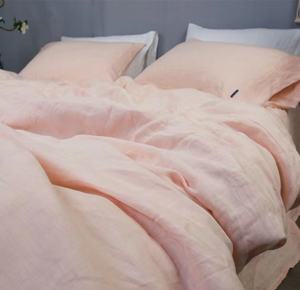 Parure de lit en coton délavé, couleur unie, style <span class=keywords><strong>français</strong></span>, tailles et couleurs personnalisées - Product Image 5