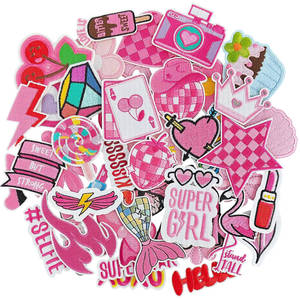 Lot de patchs thermocollants brodés Sweet Girl Bite Slogan Girl Power Superstar Kiss XOXO pour vêtements, jeans, sacs - Vente en gros - Product Image 5