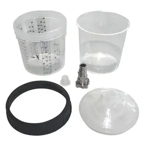 600cc Plastic Spray Paint Mixing Cup For Car Painting