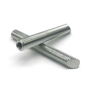 Barra Filettata Acme <span class=keywords><strong>DIN</strong></span> <span class=keywords><strong>975</strong></span>, Barra Filettata Cava Zincata, Doppio Bullone CNC M10 12mm 8mm UNC A2, Inserti Filettati in Acciaio Inox M6 - Product Image 5