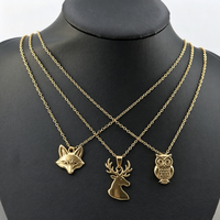 Collier pendentif en forme de lune mignon pour femme en acier inoxydable plaqué or 18 carats de haute qualité, cadeau, nouvelle arrivée, prix d'usine