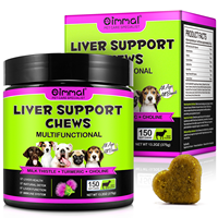 Oimmal Complément Hépatique pour Chiens à la Chardon-Marie, Friandises à Mâcher Détox Naturelles, 150 unités, Expédition Rapide du Fabricant Marque Blanche