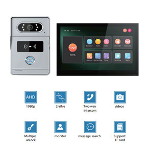 IP65 مقاوم للماء 7 بوصة واي فاي فيلا فيديو نظام الاتصال الداخلي Tuya التطبيق يتحكم في مجموعة جرس الباب للرؤية الليلية الأشعة تحت الحمراء - Product Image 2
