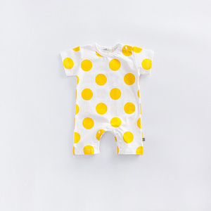 Nouveaux produits : Combinaisons pour nouveau-nés, vêtements imprimés d'animaux, couleurs bonbon, en coton - Product Image 3