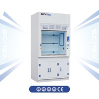 Hotte à fumées verticale SCITEK avec flux d'air vertical, contrôleur microprocesseur et écran LCD, fenêtre frontale manuelle pour laboratoire