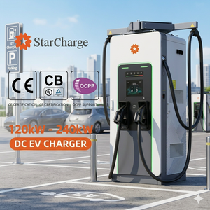 Station de recharge publique pour voitures électriques haute puissance 200kW-240kW Starcharge Titan V5 UL CE DIN70121 avec bras de retraction automatique - Product Image 1