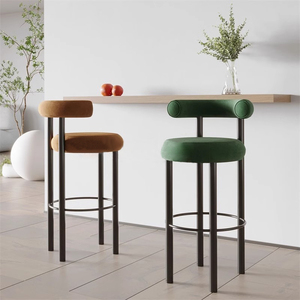 <span class=keywords><strong>Tabouret</strong></span> <span class=keywords><strong>de</strong></span> comptoir rembourré en bouclette grise sur mesure avec pieds en fer <span class=keywords><strong>noir</strong></span> <span class=keywords><strong>mat</strong></span>, chaise <span class=keywords><strong>de</strong></span> <span class=keywords><strong>bar</strong></span> moderne pour îlot <span class=keywords><strong>de</strong></span> cuisine <span class=keywords><strong>de</strong></span> 35,5 pouces, Australie - Product Image 2