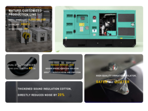 Générateur diesel insonorisé à démarrage automatique ATS 30KVA 40KVA 50KVA 50/60Hz 220V pour applications domestiques et commerciales - Product Image 3