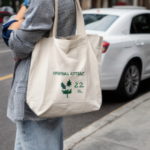 Eco-Friendly Custom Printed Logo 12oz Organic Recyclable <b>Canvas</b> Tote <b>Bag</b> for Women's Shoulder Grocery Wholesale Packaging - Product Image 2