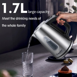 Sonifer – bouilloire électrique en acier inoxydable, avec filtre à eau de 1,7 l, avec base chauffante, vente en gros, SF-2037 - Product Image 2
