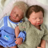 Poupée Reborn en Silicone LOULOU de 20'' Faite à la Main, Coiffure Naturelle de Bébé Réel, Fidèle à la Vie, Poupée d'Art Artisanale de Collection