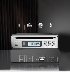 Lecteur CD Bluetooth bidirectionnel avec fonction de ripage de CD, sortie optique USB et AUX, télécommande, appareil audio pour la maison et la voiture, idéal pour l'étude - Product Image 1