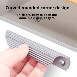 Non-drilling Aluminum Alloy Sliding <strong>Door</strong> Small Handle Screen <strong>Door</strong> Wardrobe <strong>Door</strong> Balcony <strong>Door</strong> <strong>Knob</strong> No-installation Window Handle - Product Image 4