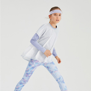 Vêtements de tennis pour enfants à manches longues Double couche Crème solaire respirante Vêtements de sport à séchage rapide - Product Image 1