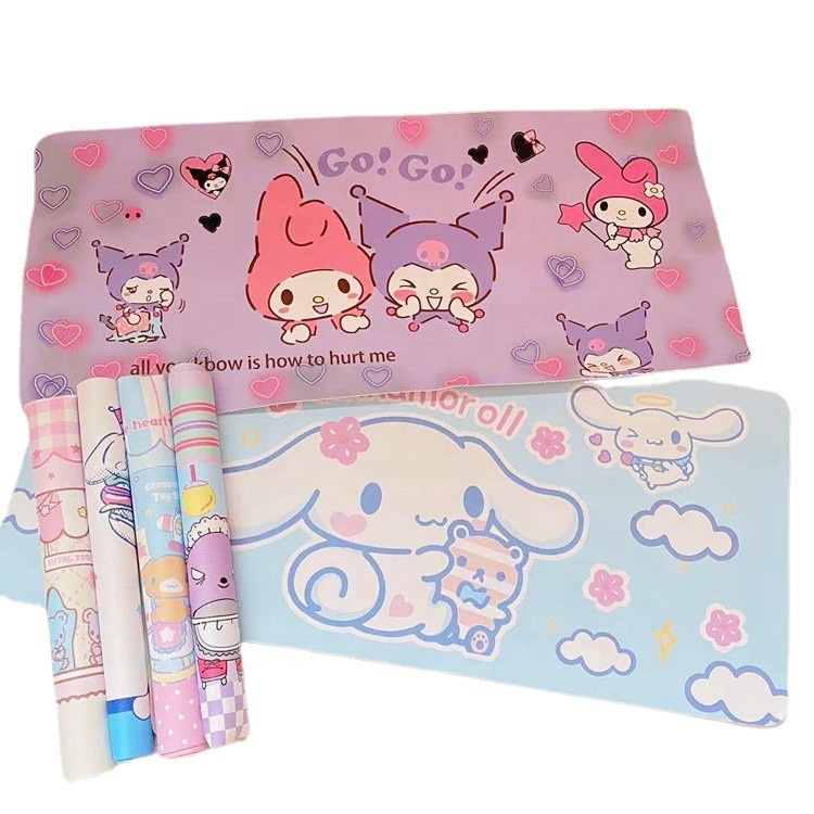 DHF466, оптовая продажа, Sanrio, симпатичный полиуретановый коврик для съемки, фоновая панель для съемки, мультяшный белый Cinnamoroll, компьютерная клавиатура, коврик для мыши