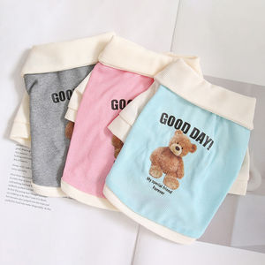 Chaleco para mascotas para gatos y perros, con estampado de animales, fino, transpirable, de poliéster, estilo primavera y otoño, ropa para mascotas pequeñas - Product Image 4