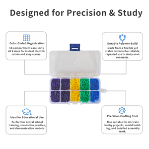 Ingrosso 800 Pz Cunei Interdentali in Plastica Monouso Strumento di Fissaggio Poli Kit Accessori Igiene Orale con Scatola Organi - Product Image 5
