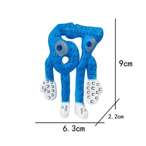 Figura Decorativa Hecha a Mano del Juego Stealing Brain Rot, Monstruo Rojo Pixel Elefante, Material PVC, Modelo de 0-10 cm de Altura, Modelo 73sdfh, Modelo de Casa - Product Image 4