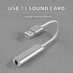 Cable de Audio <span class=keywords><strong>USB</strong></span> de Aluminio VISION 7.1, Adaptador de Audio Estéreo Externo de 3.5mm (Modelo <span class=keywords><strong>CAB</strong></span>-AL-<span class=keywords><strong>USB</strong></span>-JACK) - Product Image 2