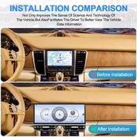NaviHua Nuevo Radio de Coche Android de 12.3 Pulgadas con GPS, Navegación, Multimedia, Carplay, Auto Estéreo, Reproductor DSP para Porsche Panamera 2010-2016