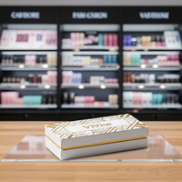 Boîte à parfum vide personnalisée haut de gamme avec design gratuit, doublée d'éponge, en papier, pour coffret cadeau cosmétique et parfum