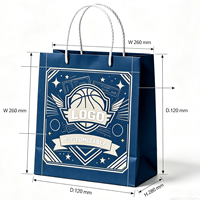 Sac en papier cartonné blanc écologique de qualité alimentaire personnalisé pour souvenirs de matchs sportifs et emballages cadeaux pour athlètes