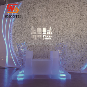 SMOOTH New Product Unique Romantic Bingling Dreamy Crystal <b>Chair</b> Glowing Princess <b>Chair</b> For Party Wedding Decoration - Product Image 1