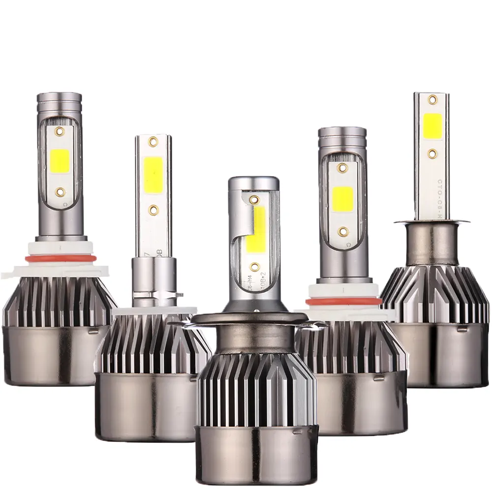 Hot bán Chất lượng cao C9 Led Đèn Pha H1 H4 H7 đèn LED cho xe cao và thấp chùm tích hợp đèn phụ kiện xe hơi