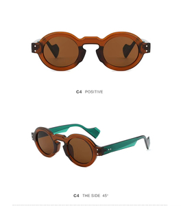 แว่นกันแดดคุณภาพสูงปี 2025 ป้องกันรังสียูวี 400 แฟชั่นขายส่งสไตล์วินเทจ รับทำโลโก้ แว่นกันแดดทรงรีและทรงกลมสำหรับผู้หญิงและผู้ชาย - Product Image 5