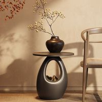 Table basse en résine haut de gamme, gain de place, vente chaude, style minimaliste, luxe, table d'appoint pour balcon, thé et canapé