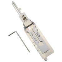 Kit d'outils professionnel Lishi TE2 2-en-1 pour serrures de porte, décodeur de serrures civiles et de lecteurs de clés, outil de serrurier pour réparation automobile