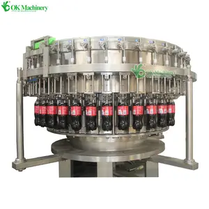 Yeni tasarım küçük ölçekli Csd gazlı içecek Pet şişe soğuk meşrubat dolum makinesi Cola Soda dolum makinesi