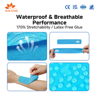 Pita Penyangga Otot Atletik Elastis 95% Katun 5% Spandex Kinesiology Tape