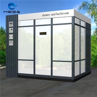 Toilette et salle de douche modulaires préfabriquées personnalisées pour l'extérieur